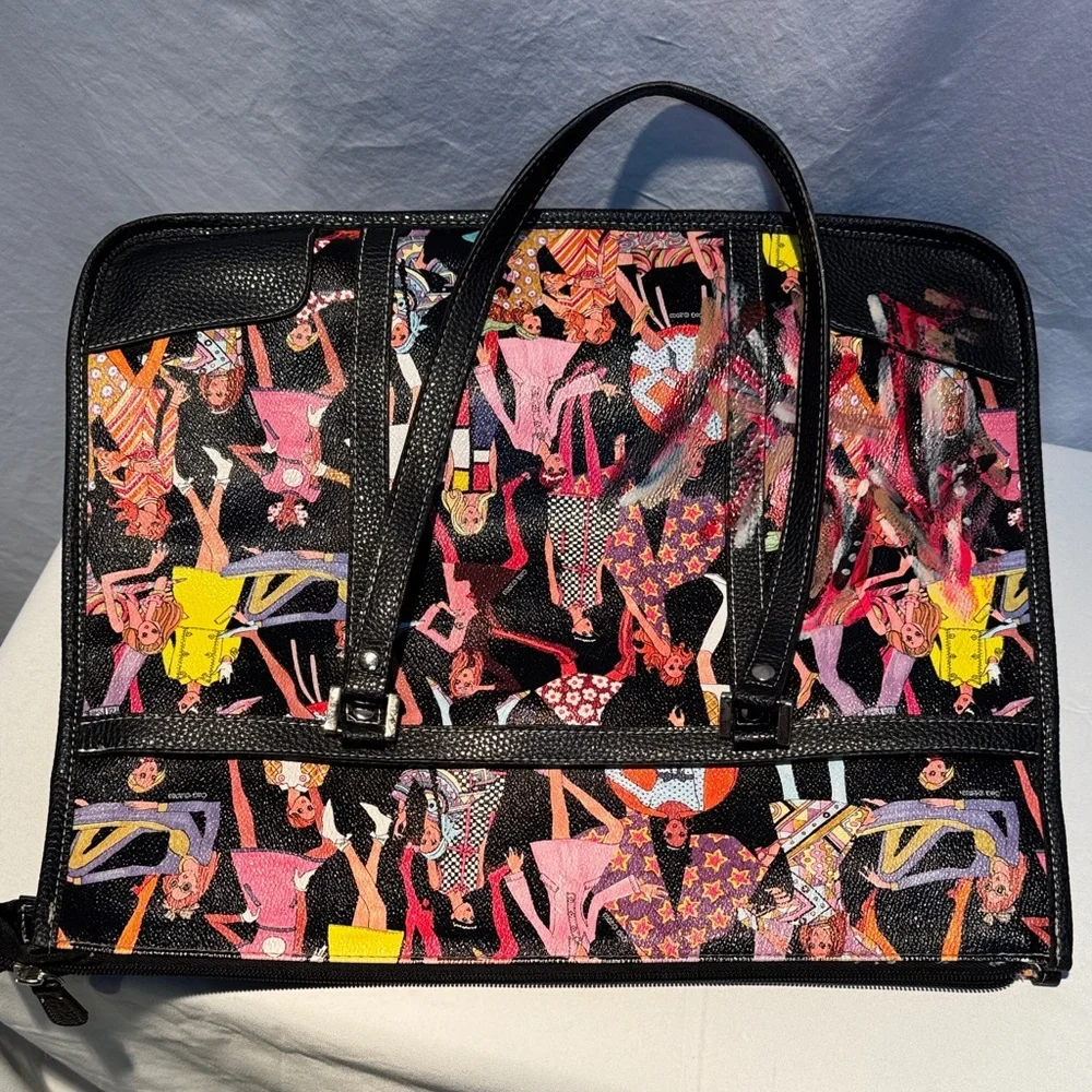 Sydney Love Black and Multicolor Graphic Tote